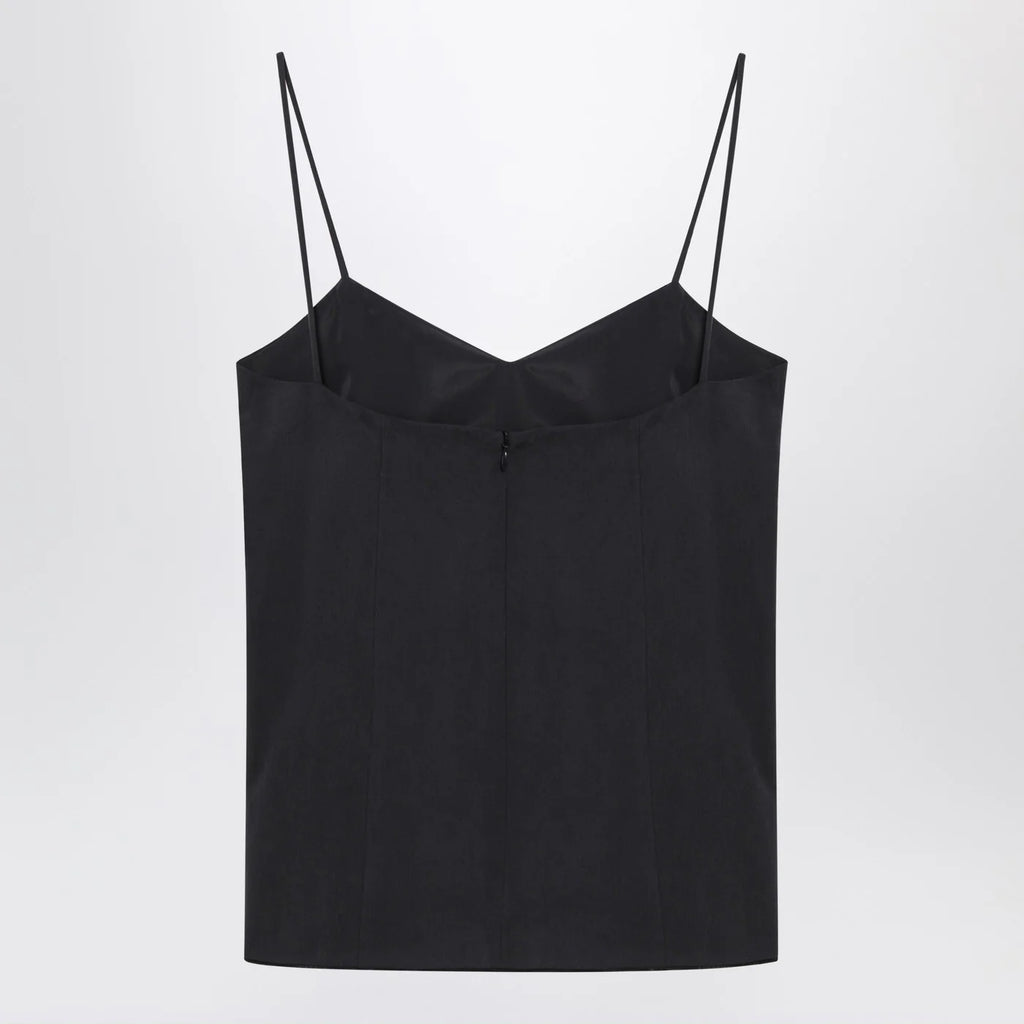 Max Mara Blue silk tank top