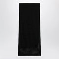 Max Mara Long sheer net cotton skirt in black