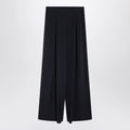 Max Mara Navy silk-blend trousers