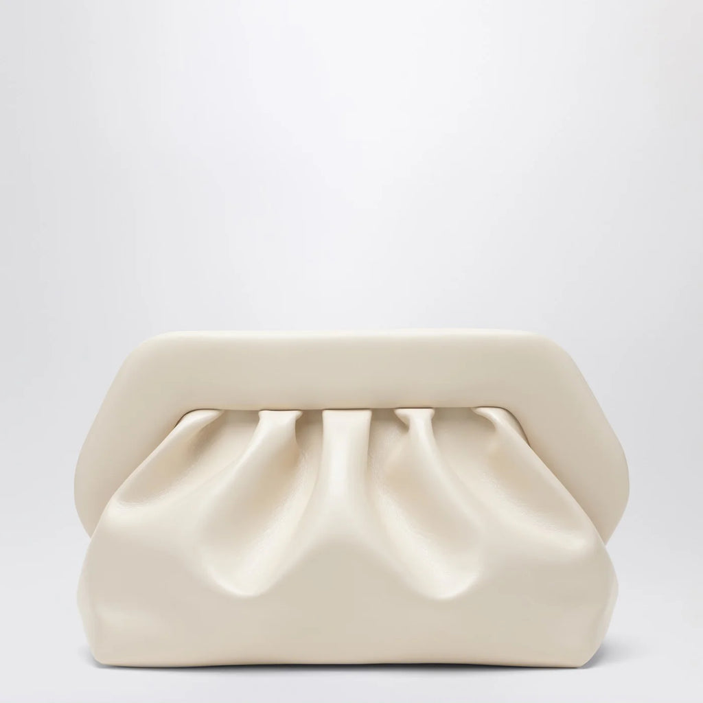 THEMOIRè Large Tia clutch in butter color