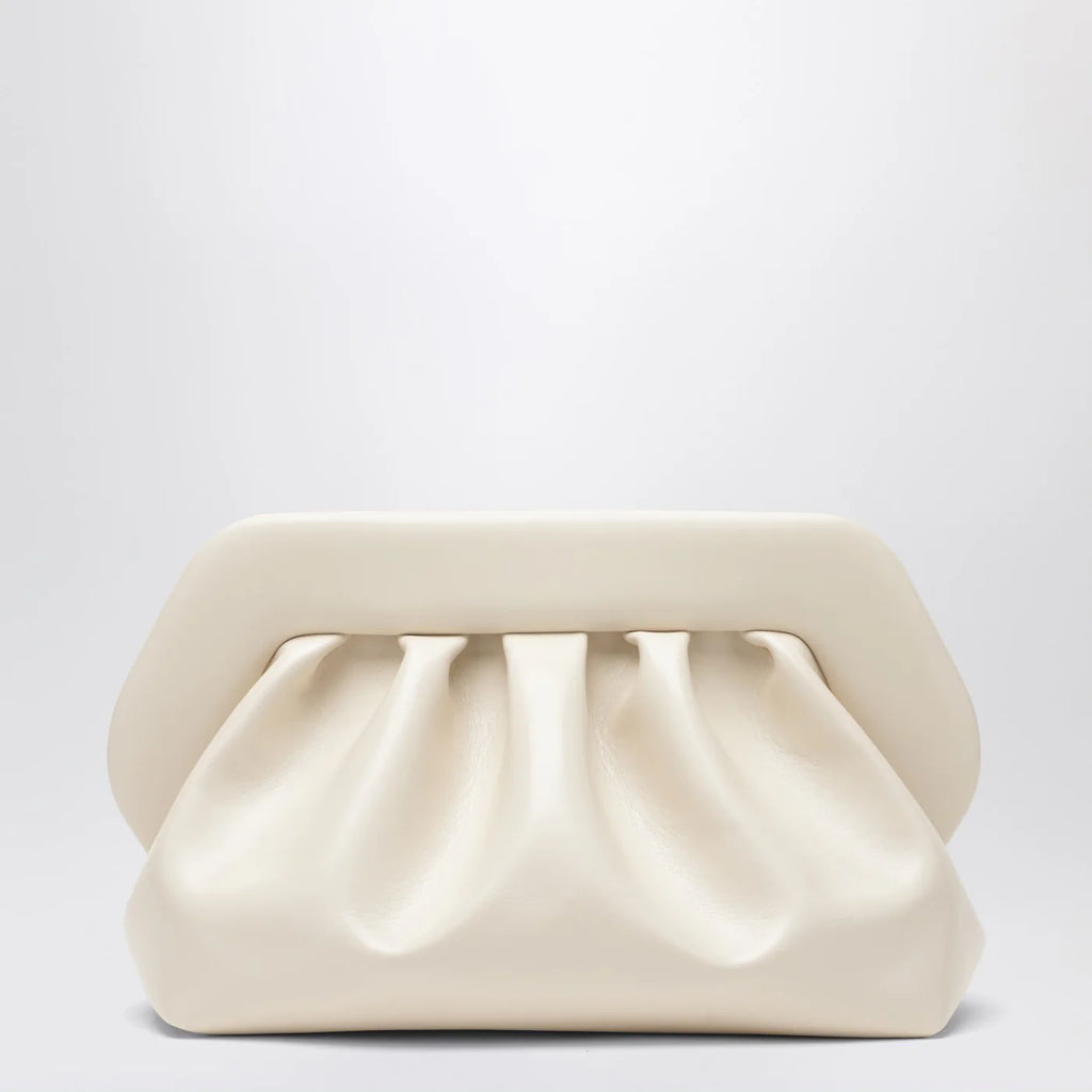 THEMOIRè Large Tia clutch in butter color