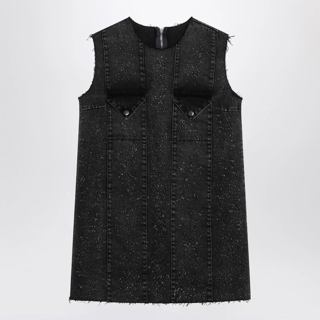 NAMACHEKO Dark grey mini dress in denim