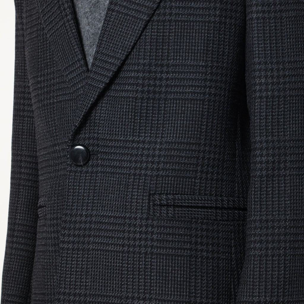 NAMACHEKO Black melange Prince of Wales jacket