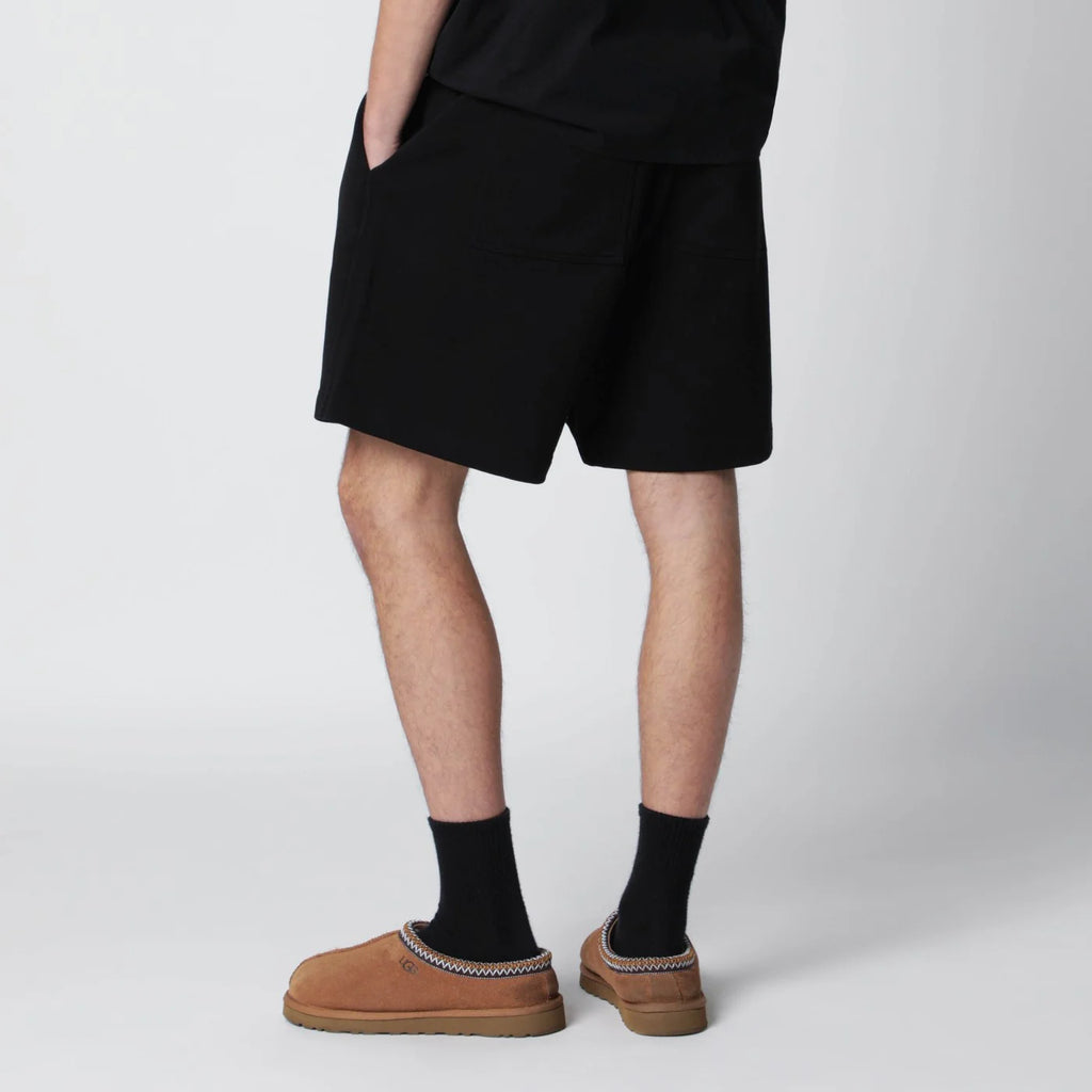 Represent Black cotton Shorts with logo