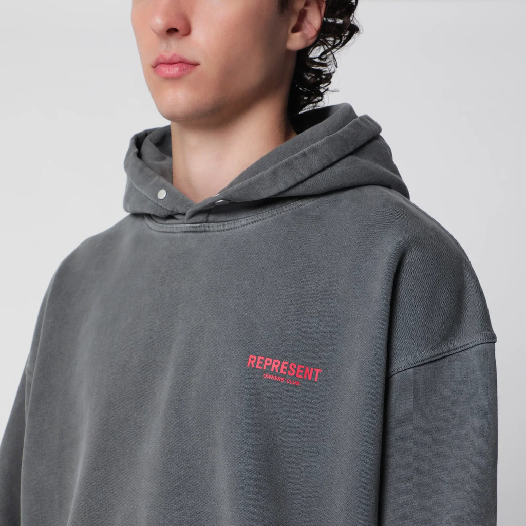 Represent Washed black hoodie