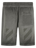 Off White Off-white Laundry Diagonal Skate Bermuda Shorts