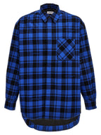Off White Check Flannel Overshirt