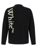 Off White Vertical Bookish Sweater