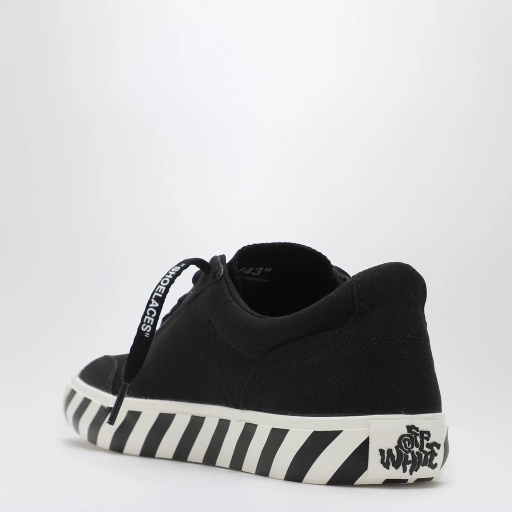 Off White Off-White™ Vulcanized low-top fabric sneakers in black