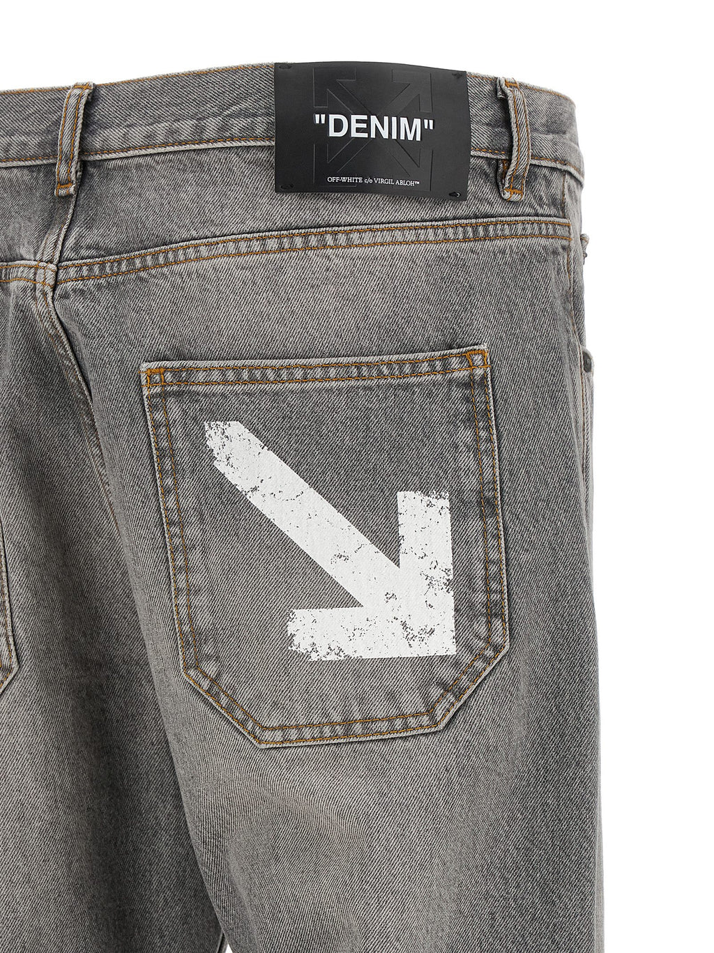 Off White Half Arrow Diag Slim Jeans