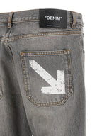 Off White Half Arrow Diag Slim Jeans