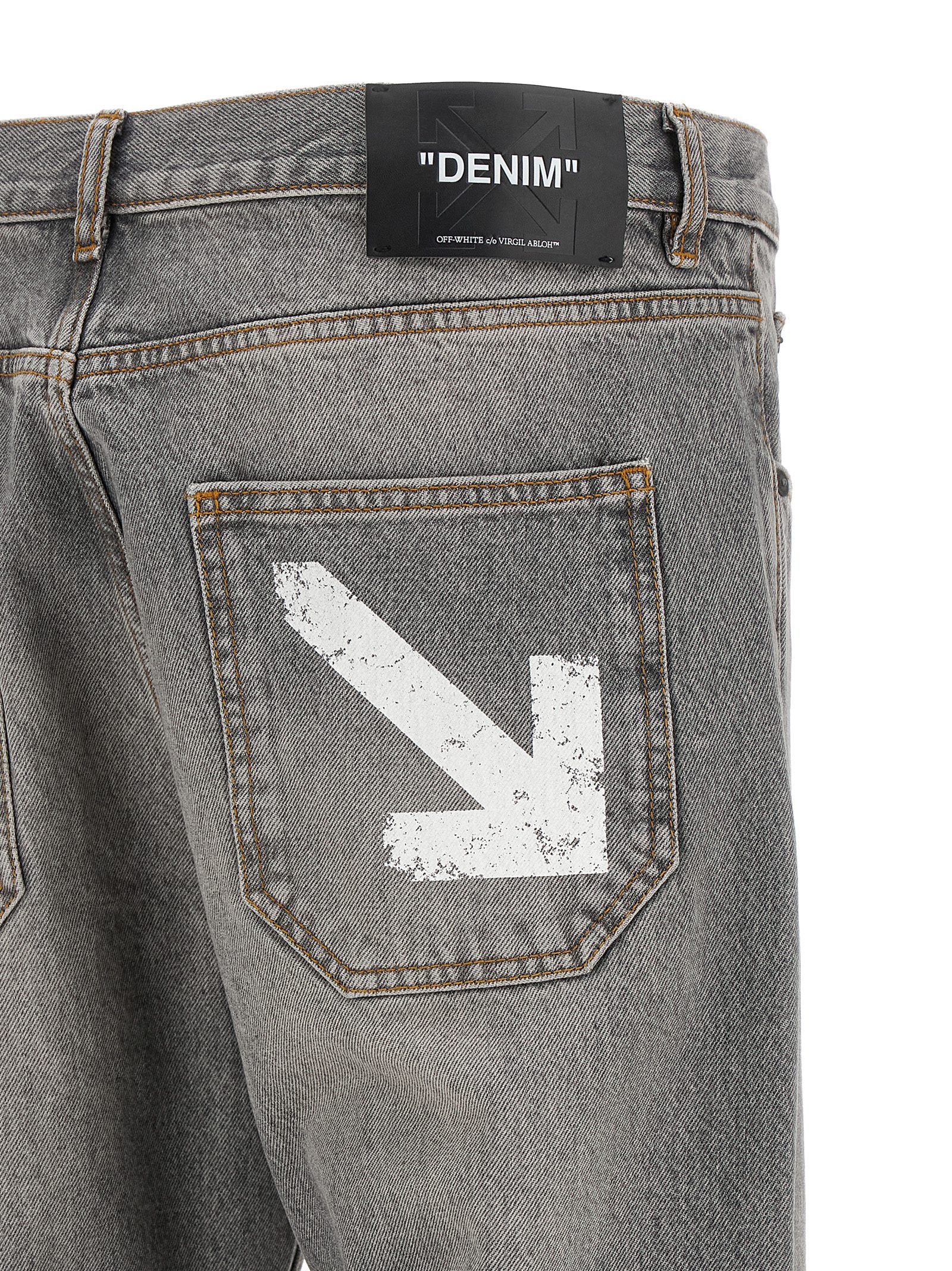Off White Half Arrow Diag Slim Jeans