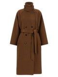 Alberto Biani Double-breasted Belted Coat
