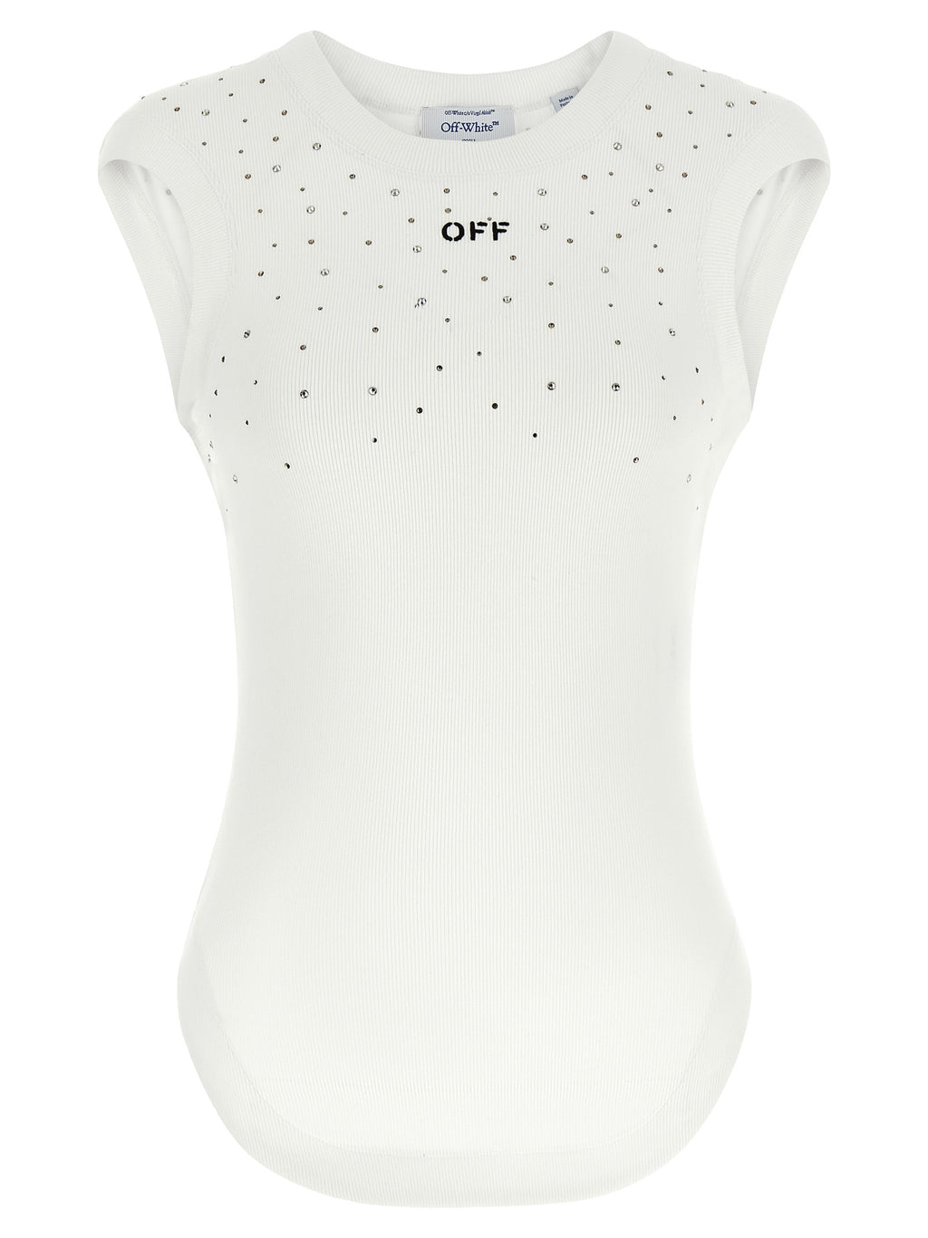 Off White Top Swarowski