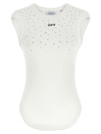 Off White Top Swarowski