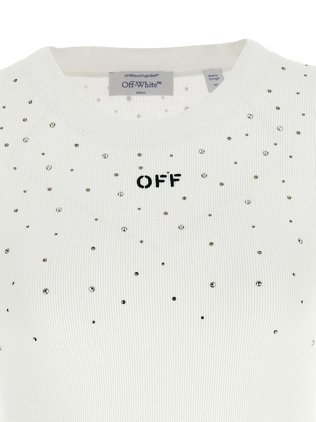 Off White Top Swarowski