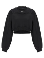 Off White Cropped Sweatshirt