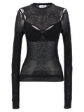 Off White Net Arrow Bralette Top