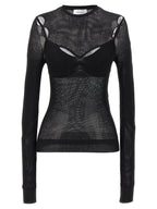Off White Net Arrow Bralette Top
