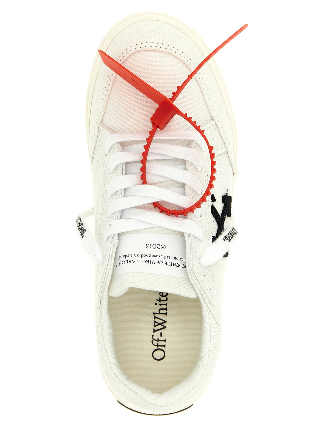 Off White Vulcanized Sneakers