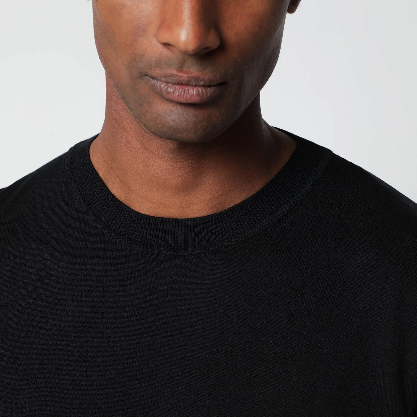 Lardini Black wool-blend knit