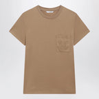 Max Mara Camel cotton jersey T-shirt