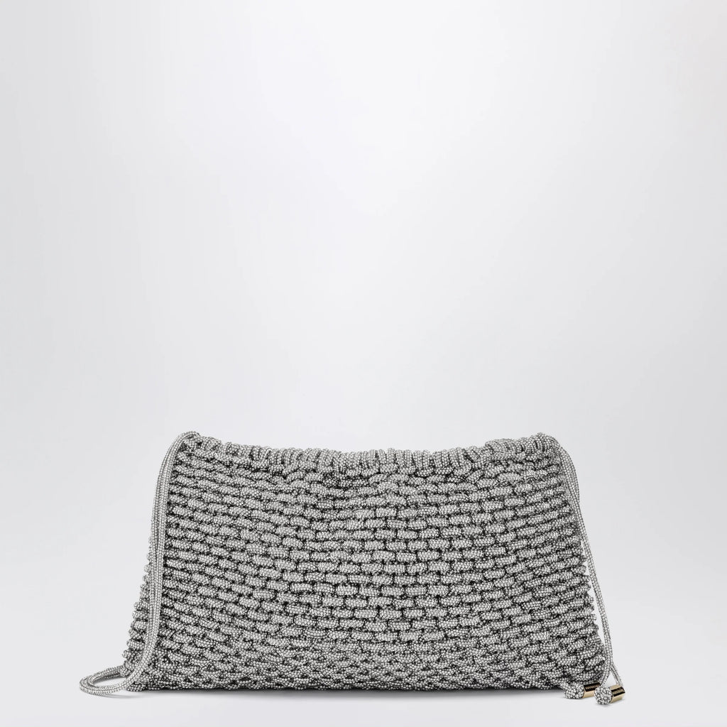 Hibourama Penelope silver jewel bag with crystals