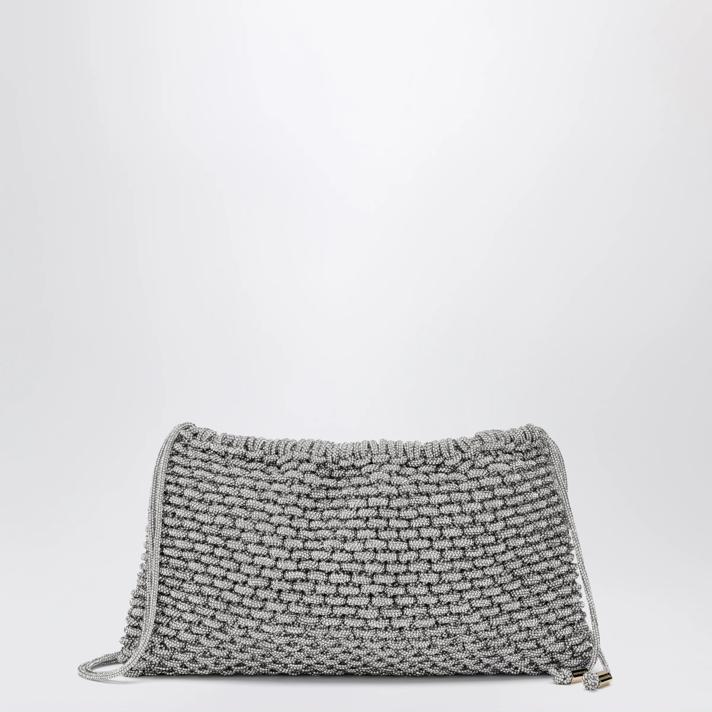 Hibourama Penelope silver jewel bag with crystals