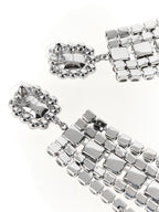 Self-Portrait Multi Crystal Droplet Earrings