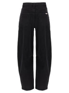 Self-Portrait Black Barrel Leg Jeans
