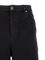 Self-Portrait Black Barrel Leg Jeans