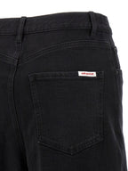 Self-Portrait Black Barrel Leg Jeans