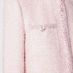 Self-Portrait Pink bouclé jacket
