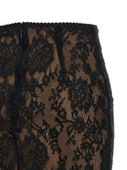 Self-Portrait Black Lace Midi Skirt
