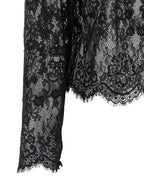 Self-Portrait Black Lace Blouse