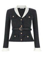 Self-Portrait Ribbed Cardigan