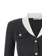 Self-Portrait Ribbed Cardigan