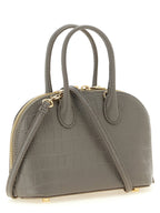 Self-Portrait Croc Leather Mini Toast Handbag