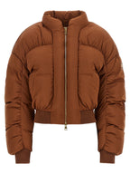 Elisabetta Franchi Down Jacket With Curled Sleeves