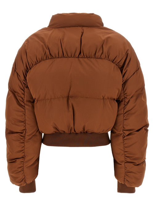 Elisabetta Franchi Down Jacket With Curled Sleeves