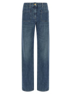 Elisabetta Franchi Logo Embroidery Jeans