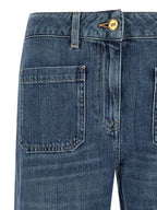 Elisabetta Franchi Logo Embroidery Jeans