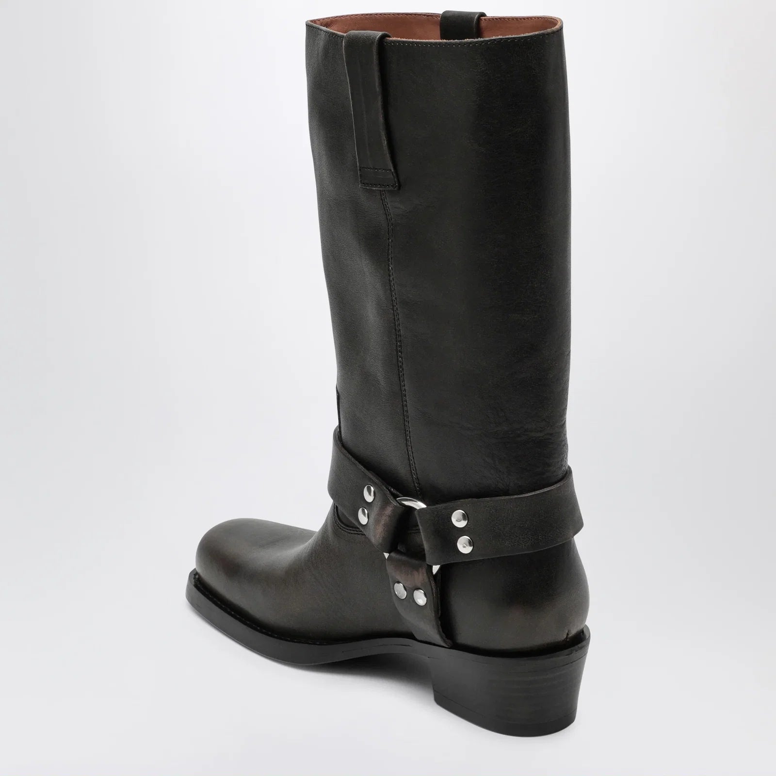 Paris Texas Black Roxy boot in brushed leather