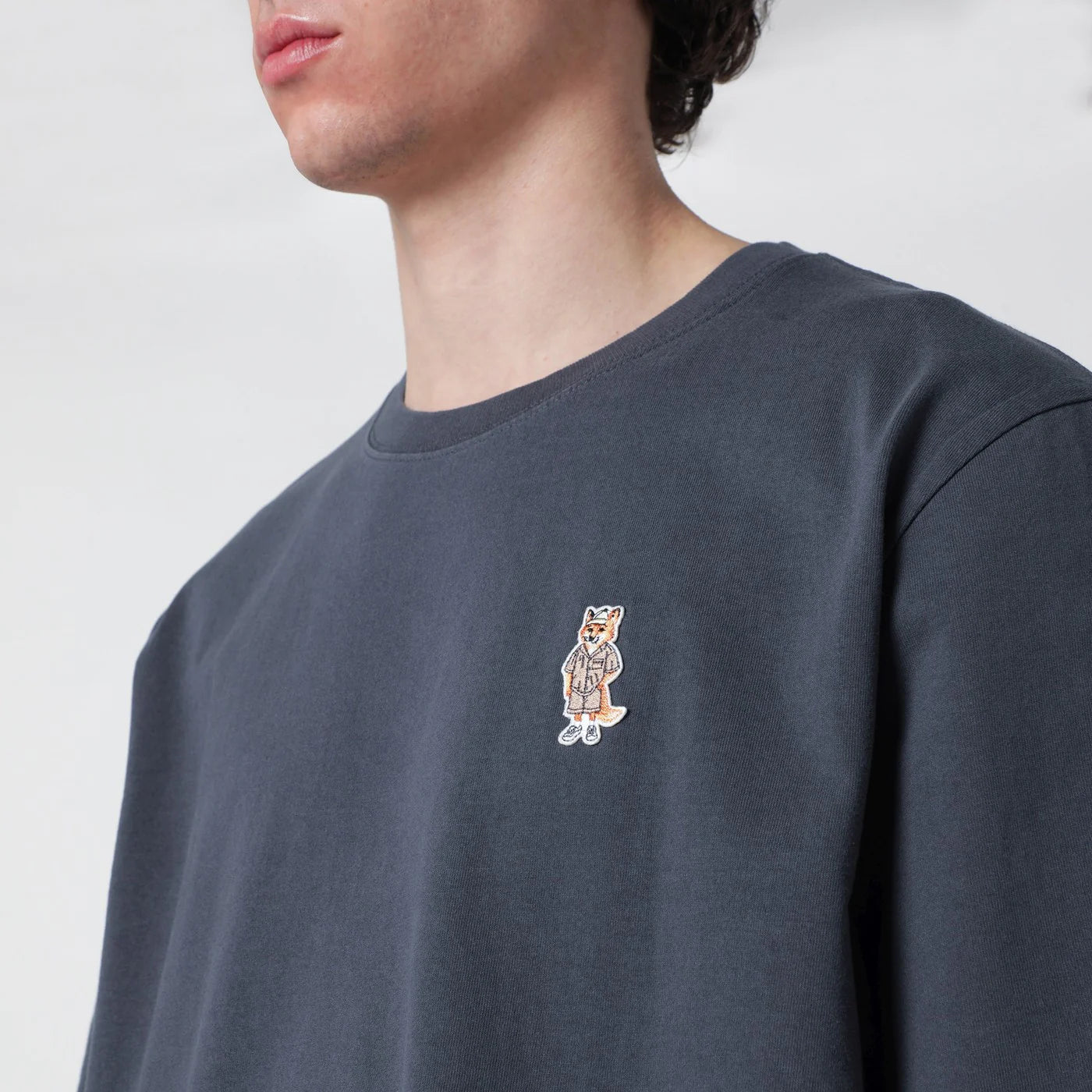 Maison Kitsuné Blue Dressed Fox Comfort-Fit T-shirt
