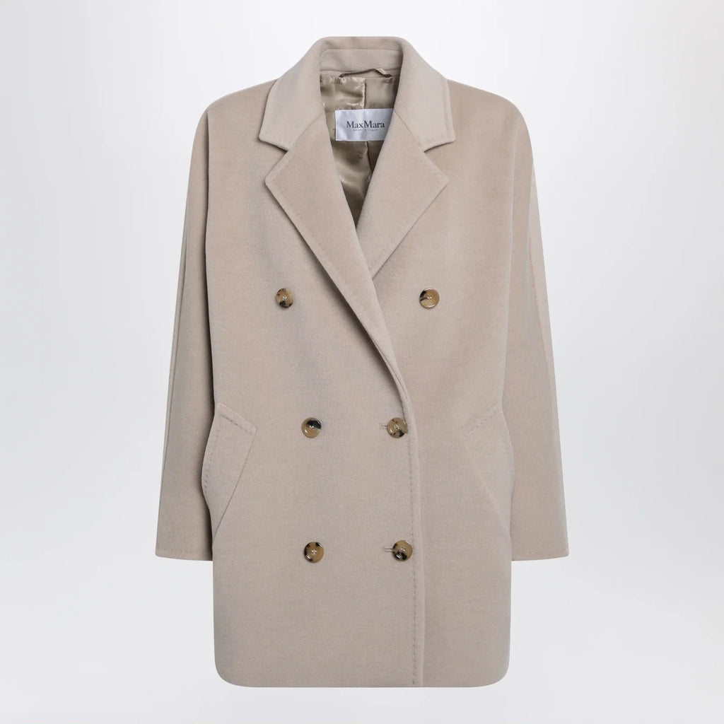 Max Mara Short 101801 Icon Coat in light beige