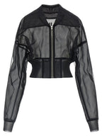 Rick Owens Dracucollar Cropped Bomber Jacket