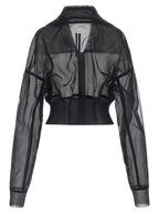 Rick Owens Dracucollar Cropped Bomber Jacket