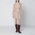 ISABEL MARANT Étoile Loriena beige dress with floral print