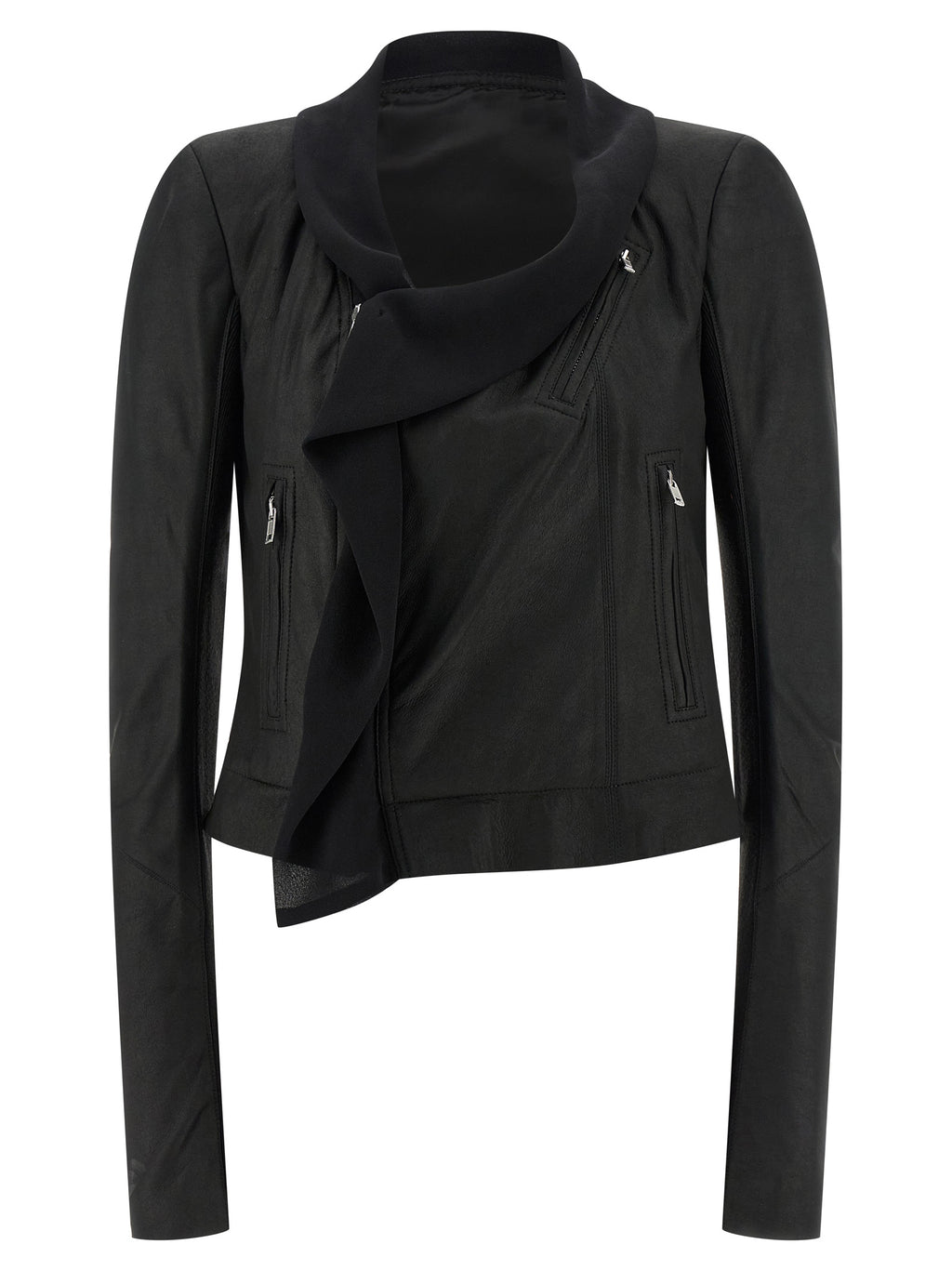 Rick Owens Scarf Biker Jacket