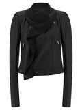 Rick Owens Scarf Biker Jacket